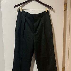 J. Crew | Calvary Twill Trouser Dark Green Inverted Pleats